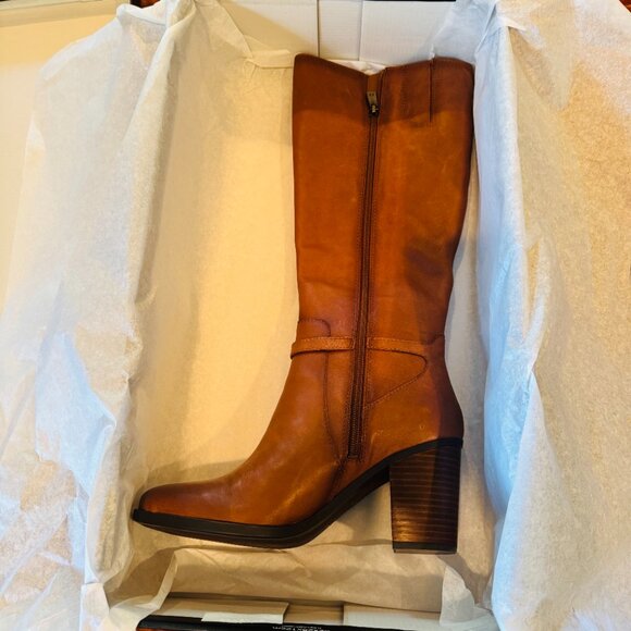 NIB NATURALIZER "KALINA" KNEE-HIGH BOOT "CIDER SPICE" BROWN 8 Wide - Picture 10 of 15